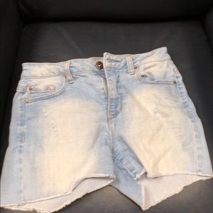 Blue jean shorts